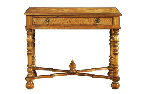 Cheshire Walnut Collection 1 Drawer Writing / Console Table - CasaFenix