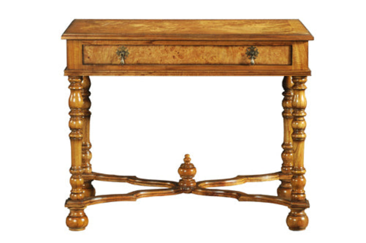 Cheshire Walnut Collection 1 Drawer Writing / Console Table - CasaFenix