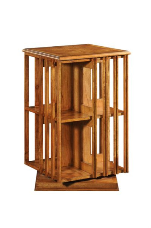Cheshire Walnut Collection Revolving Bookcase - CasaFenix