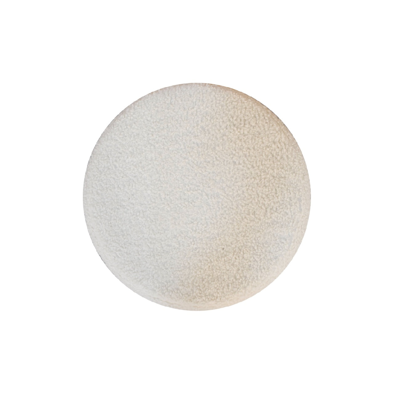 Boucle Cream Petite Footstool - CasaFenix