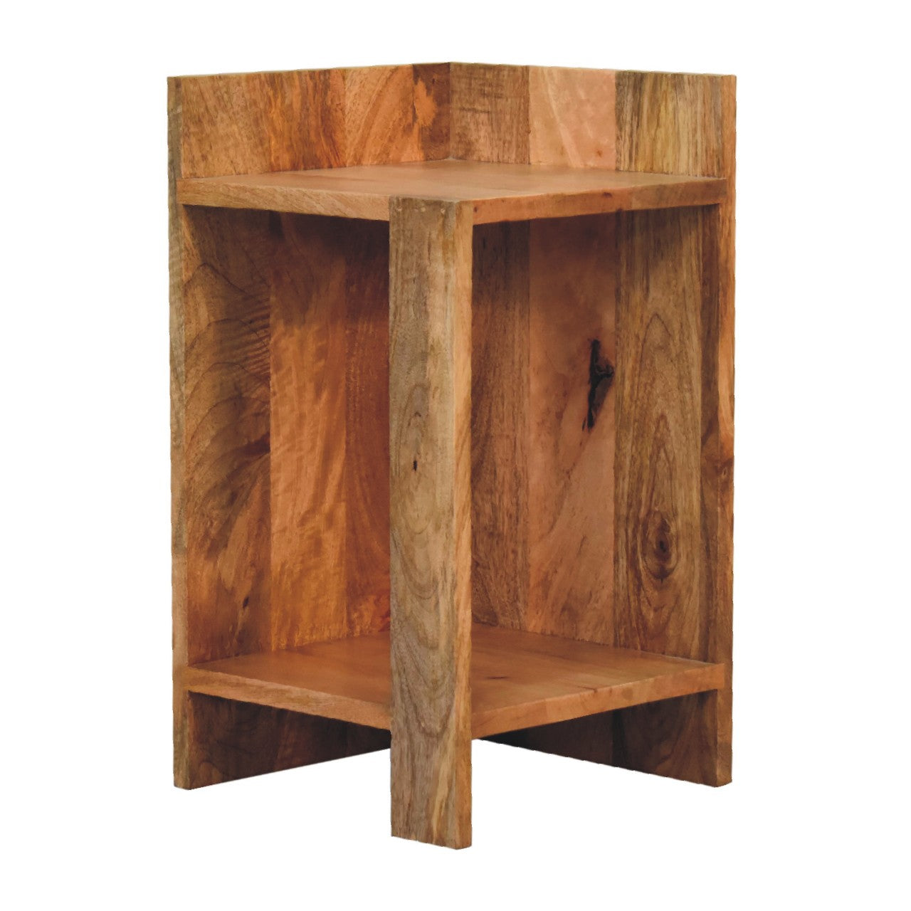 Oak-ish Box Bedside - CasaFenix