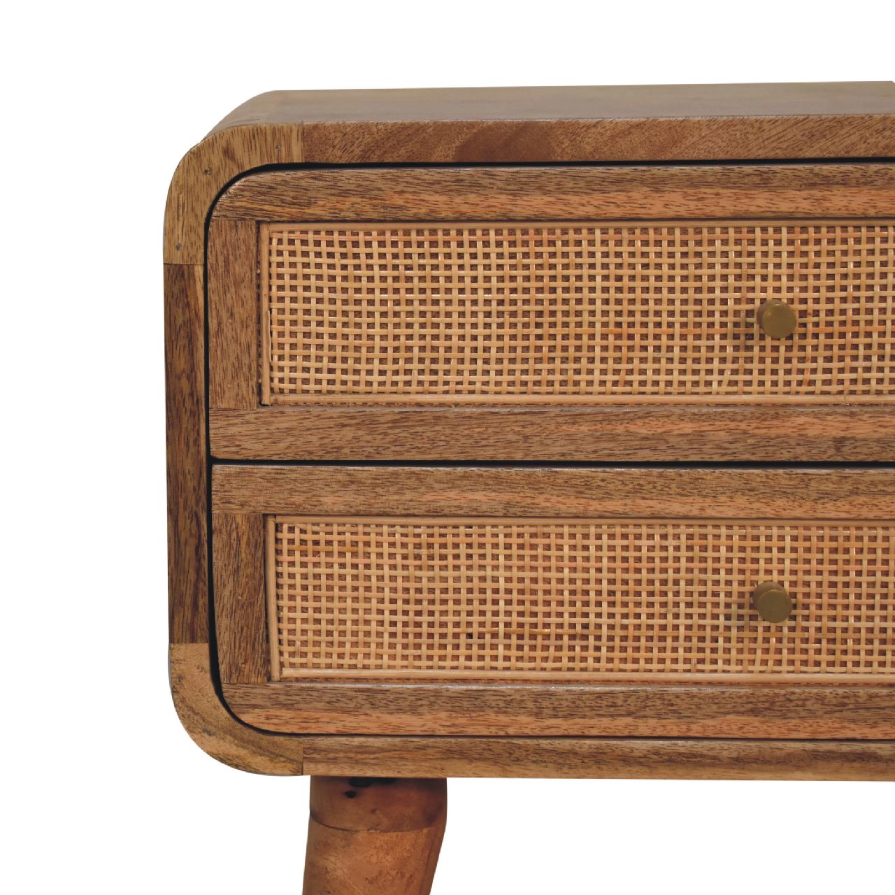 Larrisa Woven 2 Drawers Bedside - CasaFenix