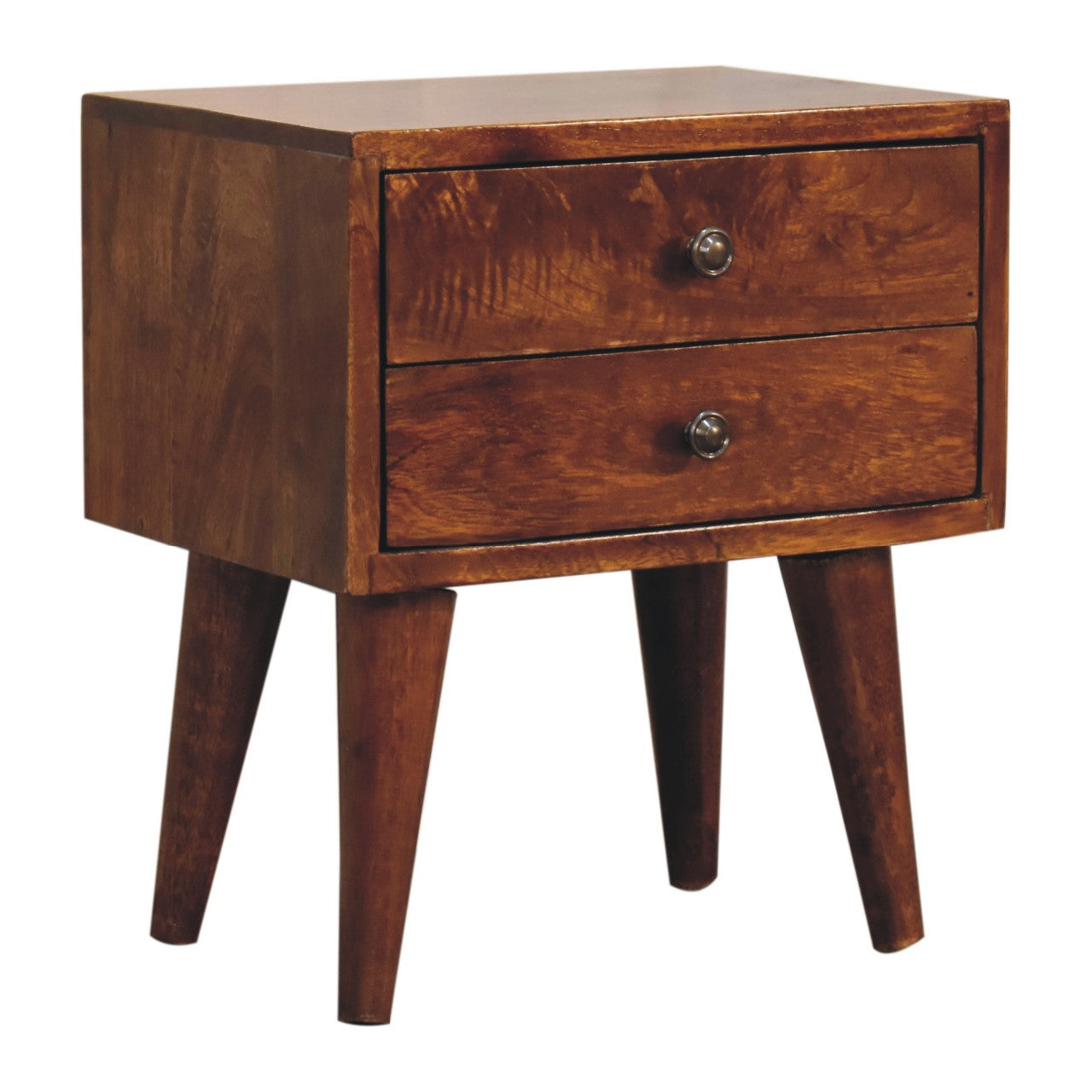 Mini Chestnut Modern Solid Wood Bedside - CasaFenix