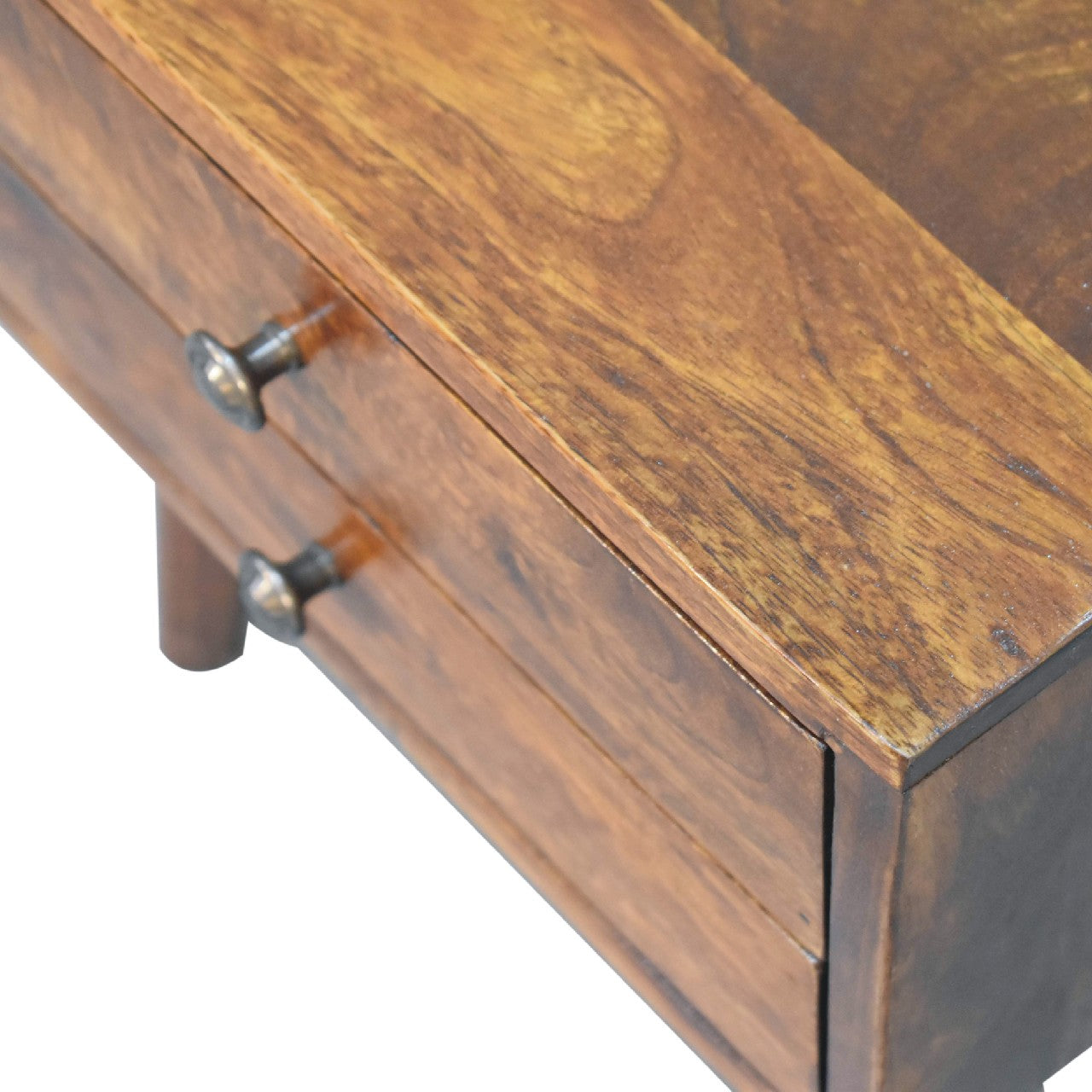 Mini Chestnut Modern Solid Wood Bedside - CasaFenix