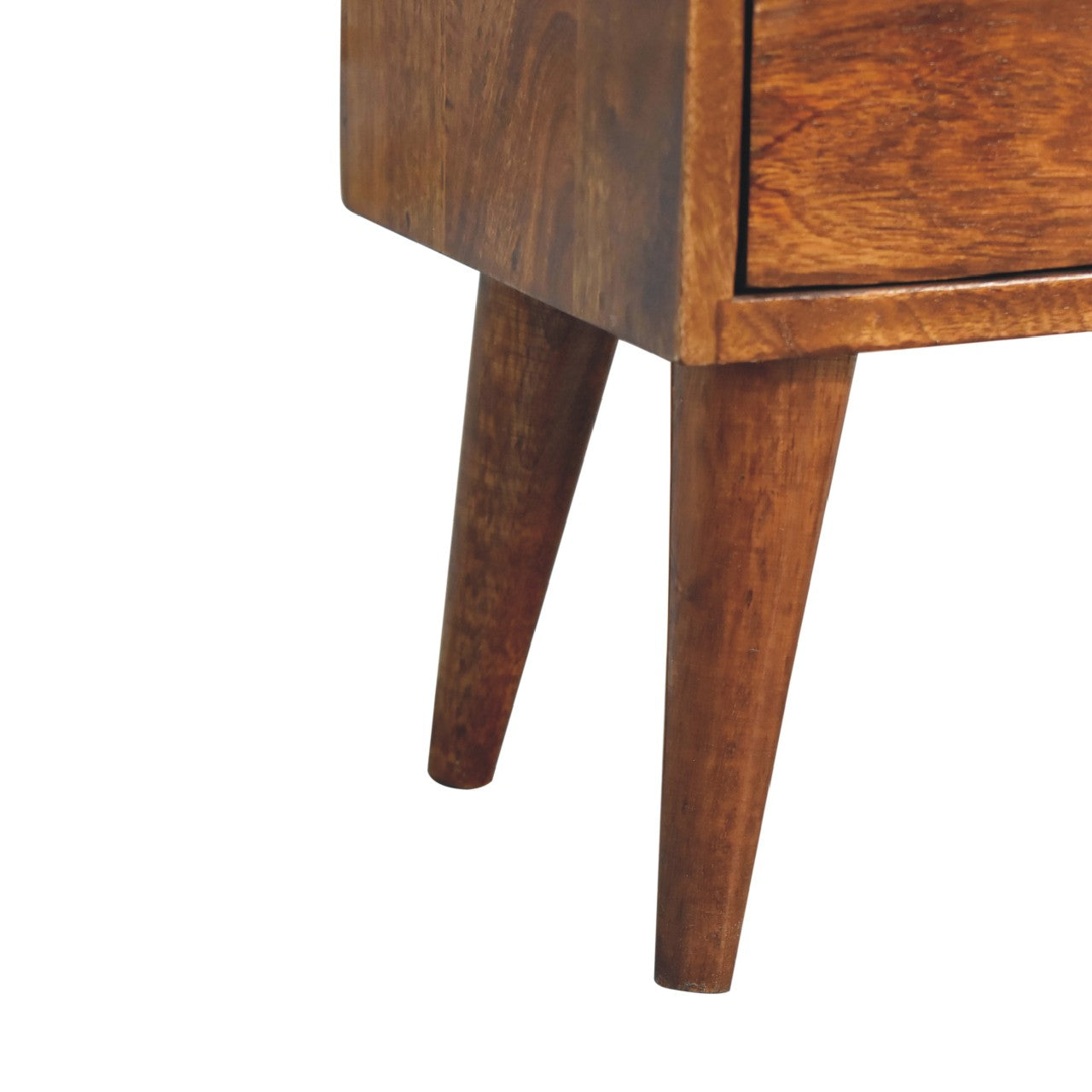 Mini Chestnut Modern Solid Wood Bedside - CasaFenix