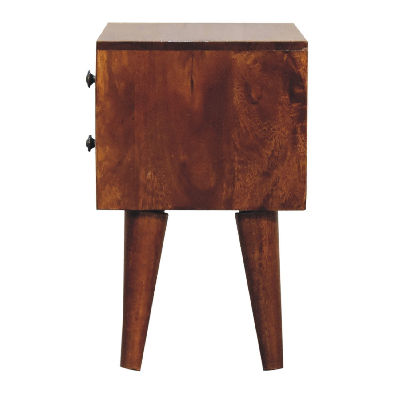 Mini Chestnut Modern Solid Wood Bedside - CasaFenix