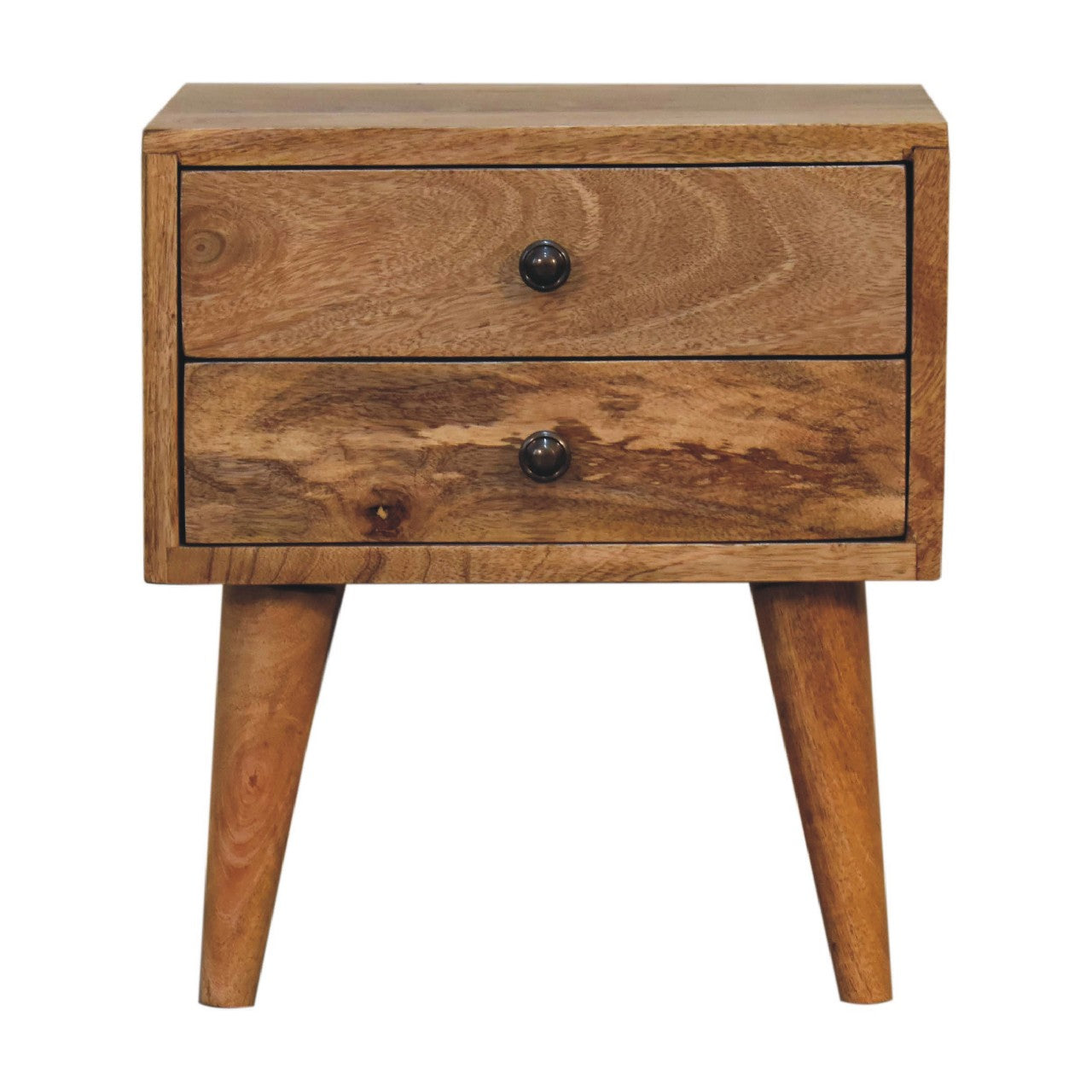 Mini Oak-ish Modern Solid Wood Bedside - CasaFenix