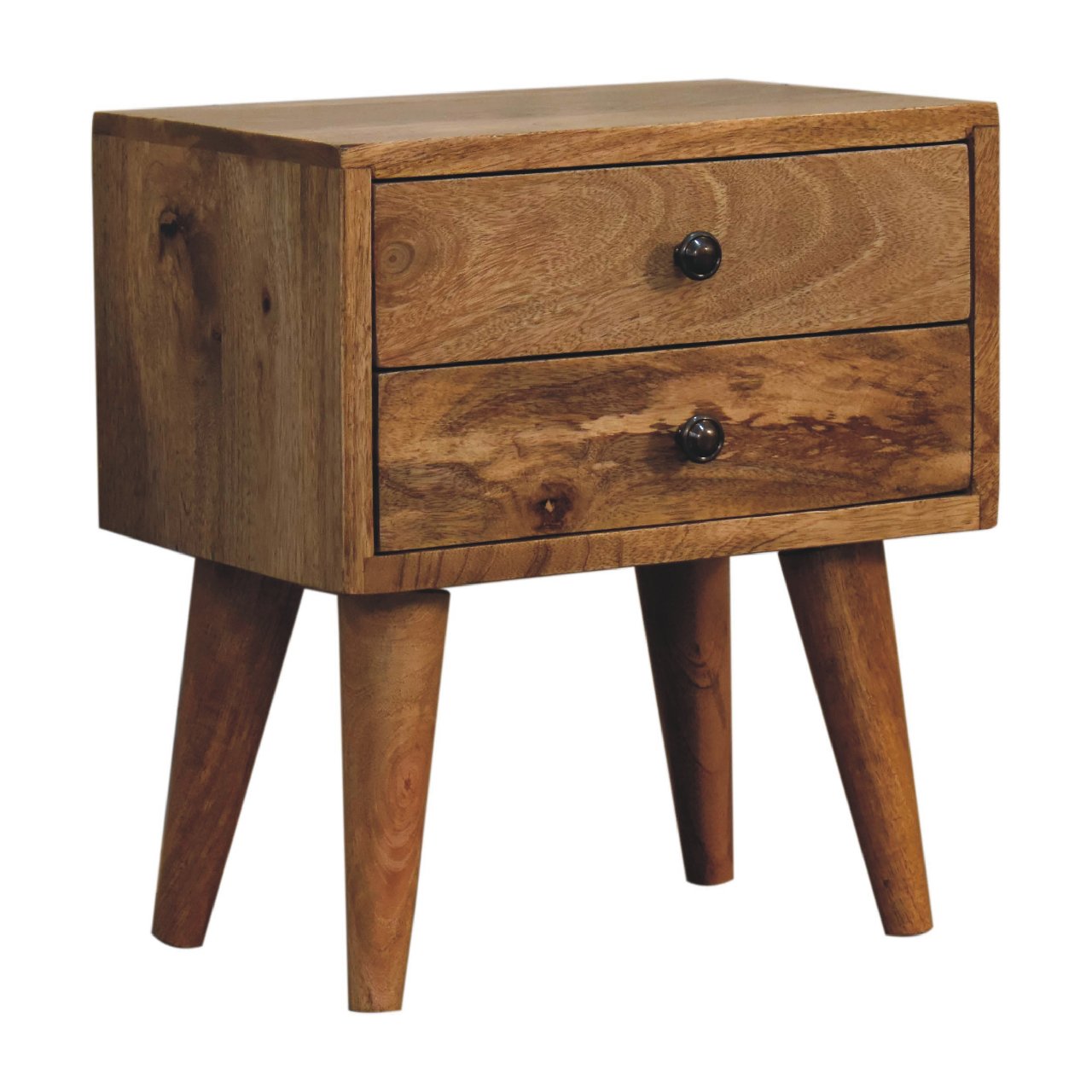 Mini Oak-ish Modern Solid Wood Bedside - CasaFenix
