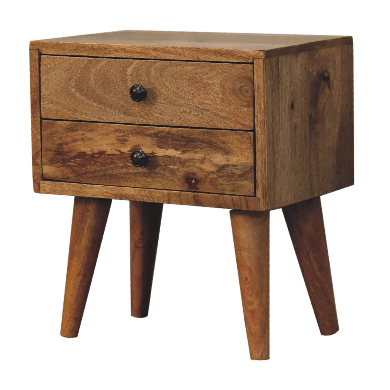 Mini Oak-ish Modern Solid Wood Bedside - CasaFenix