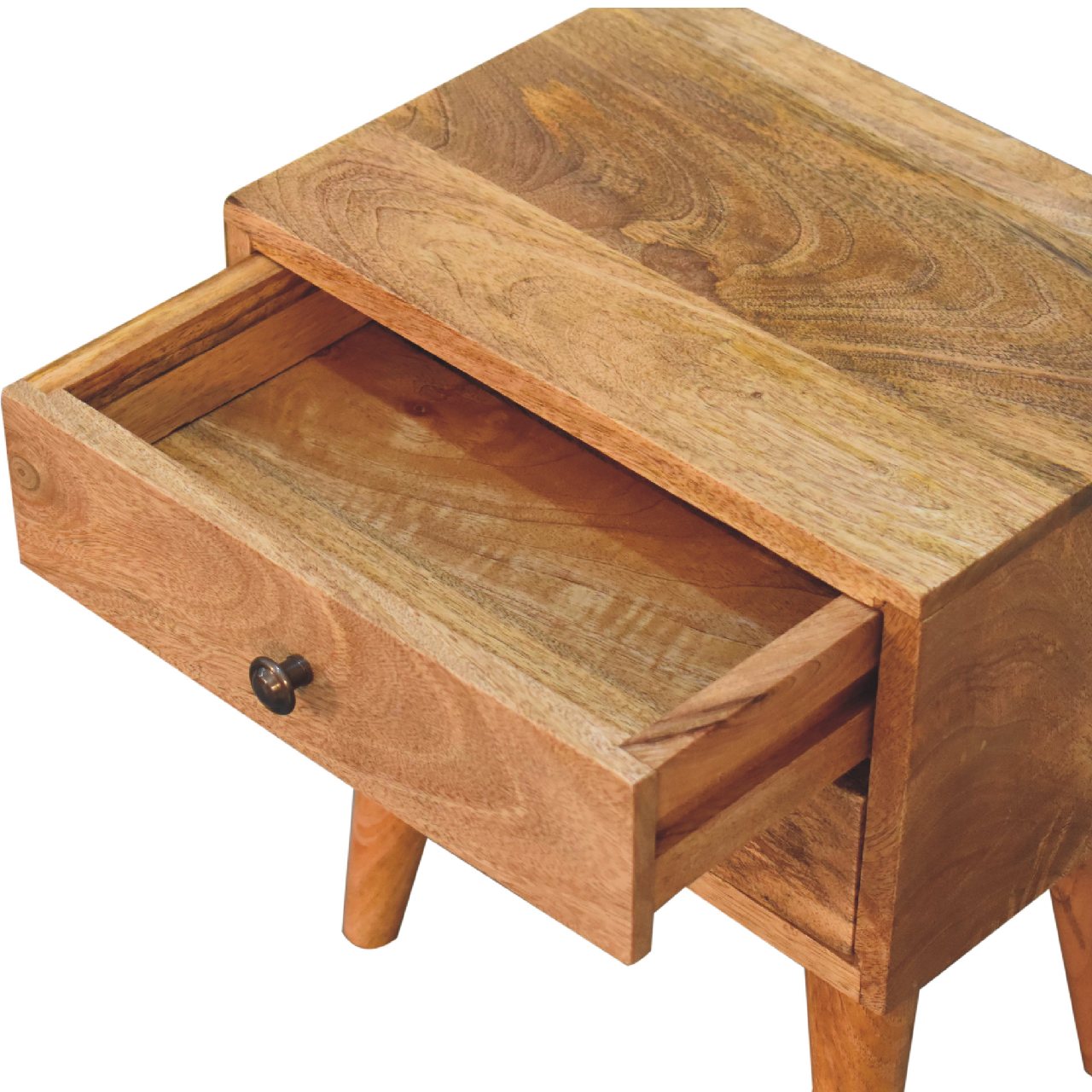 Mini Oak-ish Modern Solid Wood Bedside - CasaFenix