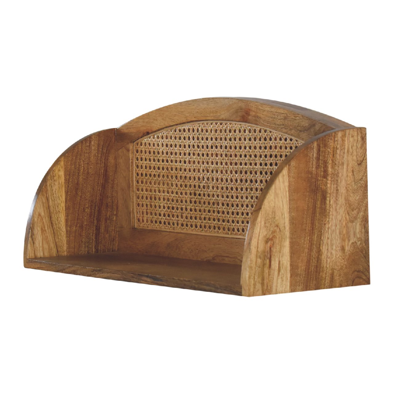 IN3462 - Rattan Open Wall Mounted Shelf - CasaFenix