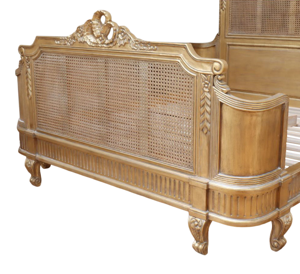 Amboise French Caned Bed - CasaFenix
