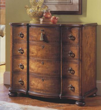 Serpentine Walnut Chest - Casafenix