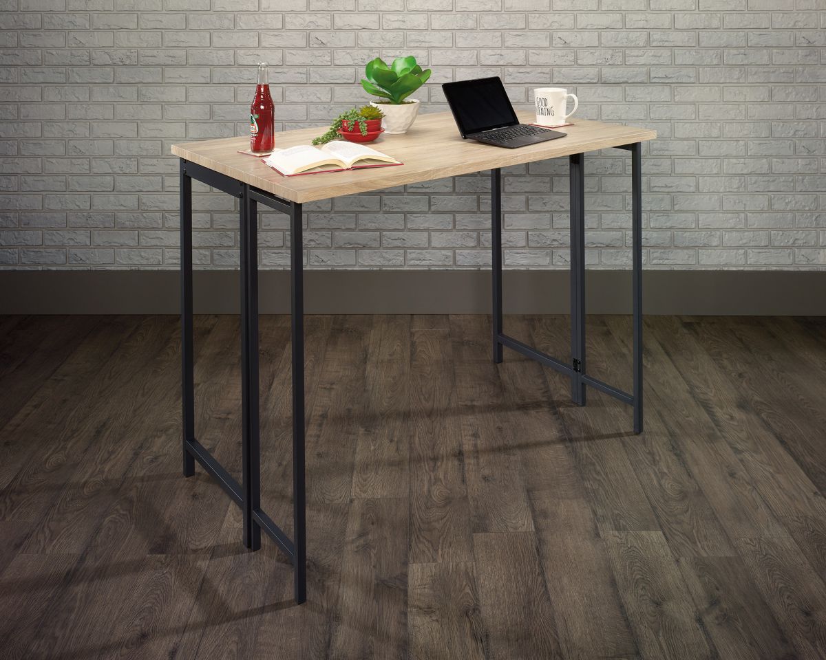 INDUSTRIAL STYLE HIGH WORK TABLE WITH FLIP EXTENSION CasaFenix