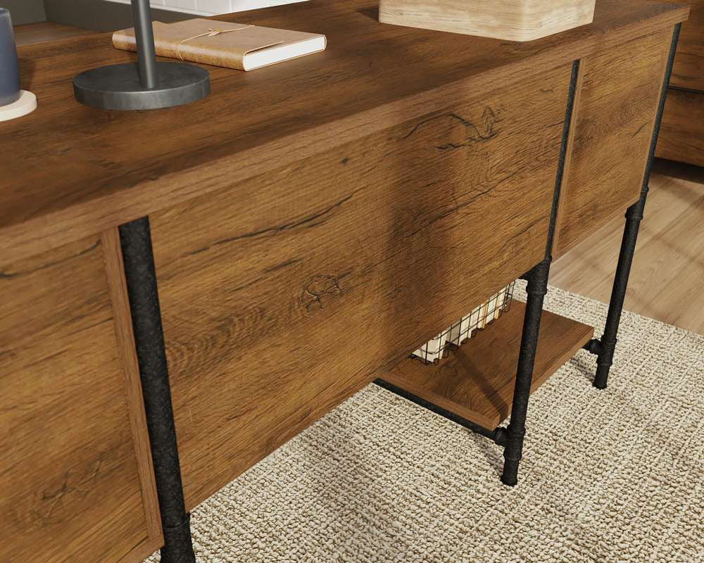IRON FOUNDRY DOUBLE PEDESTAL DESK CasaFenix