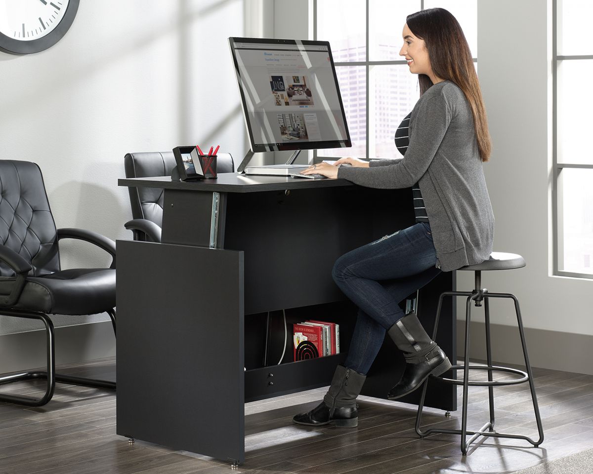 VERTEX SIT STAND BOURBON DESK CasaFenix
