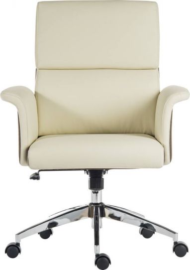 ELEGANCE MEDIUM BACK CREAM OFFICE CHAIR Home office chairs CasaFenix