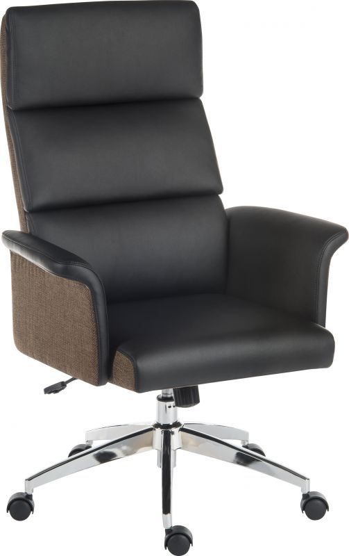 ELEGANCE HIGH BACK BLACK OFFICE CHAIR Home office chairs CasaFenix