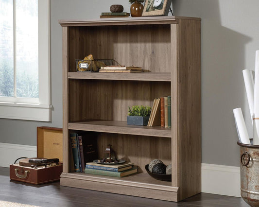 BARRISTER HOME 3 SHELF BOOKCASE SALT OAK CasaFenix