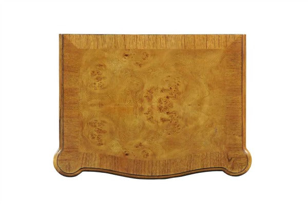 Burr Walnut Veneer Bedside Table | 3 Drawers | Cheshire Collection Bedside table / chest CasaFenix