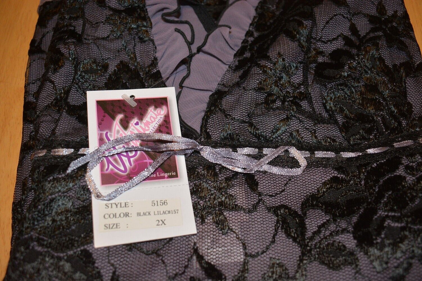 Brand New Lingerie VX Intimate Lilac / Black Babydoll + G-string Size Small 5156 VX78 Clothes, Shoes & Accessories:Women:Women's Clothing:Lingerie & Nightwear:Nightwear CasaFenix