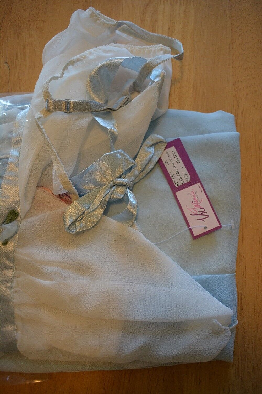 New Lingerie VX Intimate Ivory Light Blue Babydoll With G-string Size 2X. 5207 Clothes, Shoes & Accessories:Women:Women's Clothing:Lingerie & Nightwear:Nightwear CasaFenix