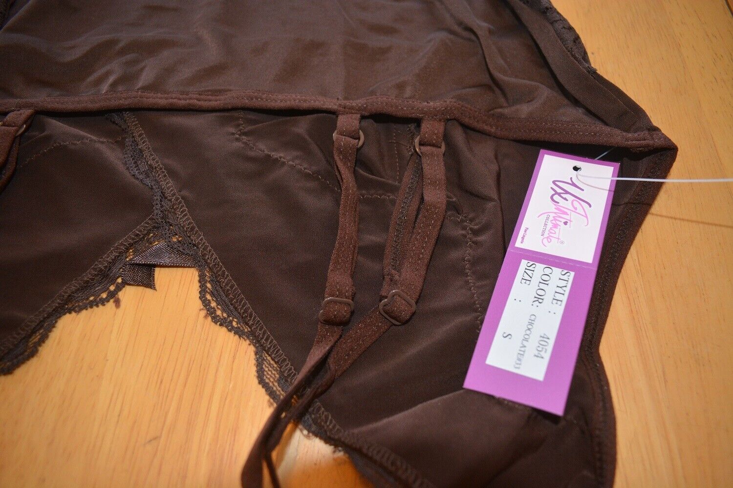 Brand New Lingerie VX Intimate Chocolate Chemise Size Small. (4054) nightdress Clothes, Shoes & Accessories:Women:Women's Clothing:Lingerie & Nightwear:Nightwear CasaFenix