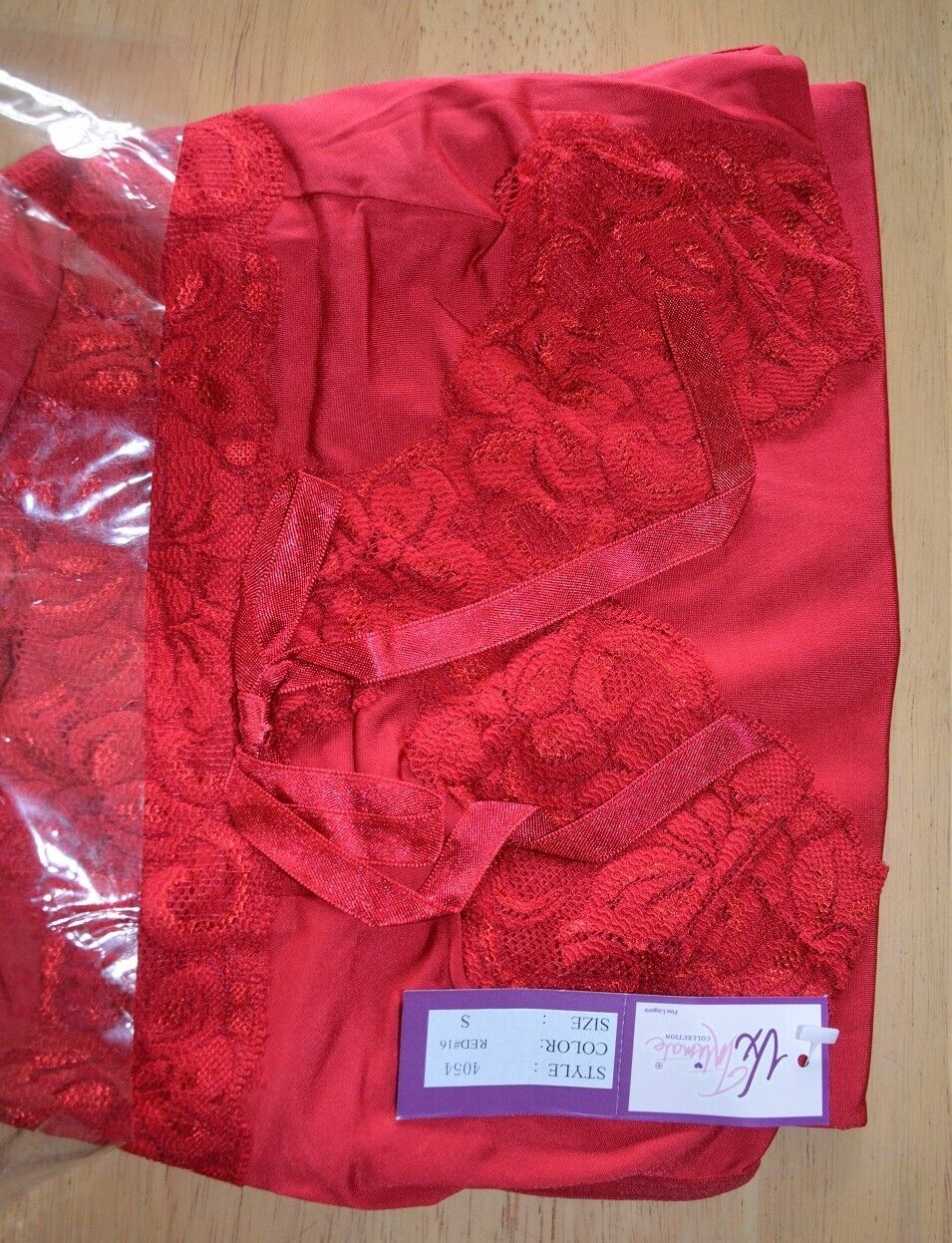Brand New Lingerie VX Intimate Red Chemise Size 1XL. (4054) Nightdress VX121 Clothes, Shoes & Accessories:Women:Women's Clothing:Lingerie & Nightwear:Nightwear CasaFenix