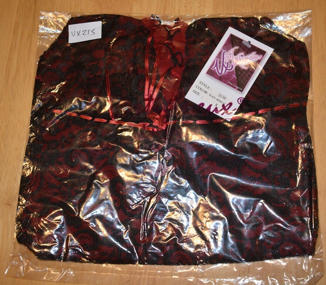 Brand New Lingerie VX Intimate Red / Black Babydoll + G-string Size Small 5156 VX215 Clothes, Shoes & Accessories:Women:Women's Clothing:Lingerie & Nightwear:Nightwear CasaFenix