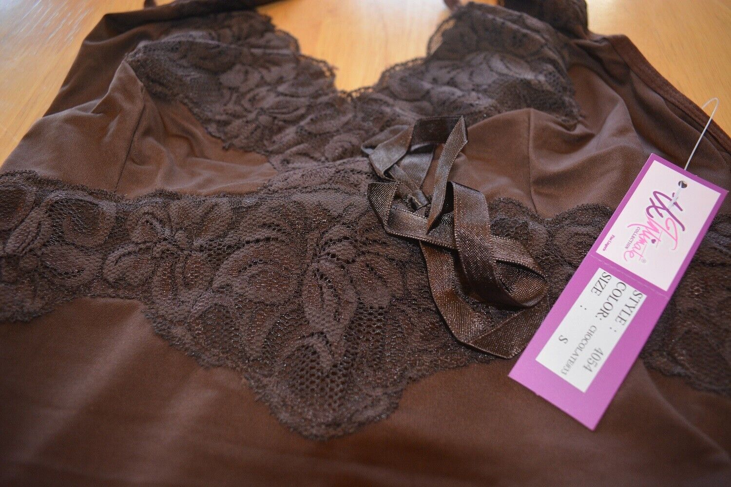 Brand New Lingerie VX Intimate Chocolate Chemise Size Small. (4054) nightdress Clothes, Shoes & Accessories:Women:Women's Clothing:Lingerie & Nightwear:Nightwear CasaFenix