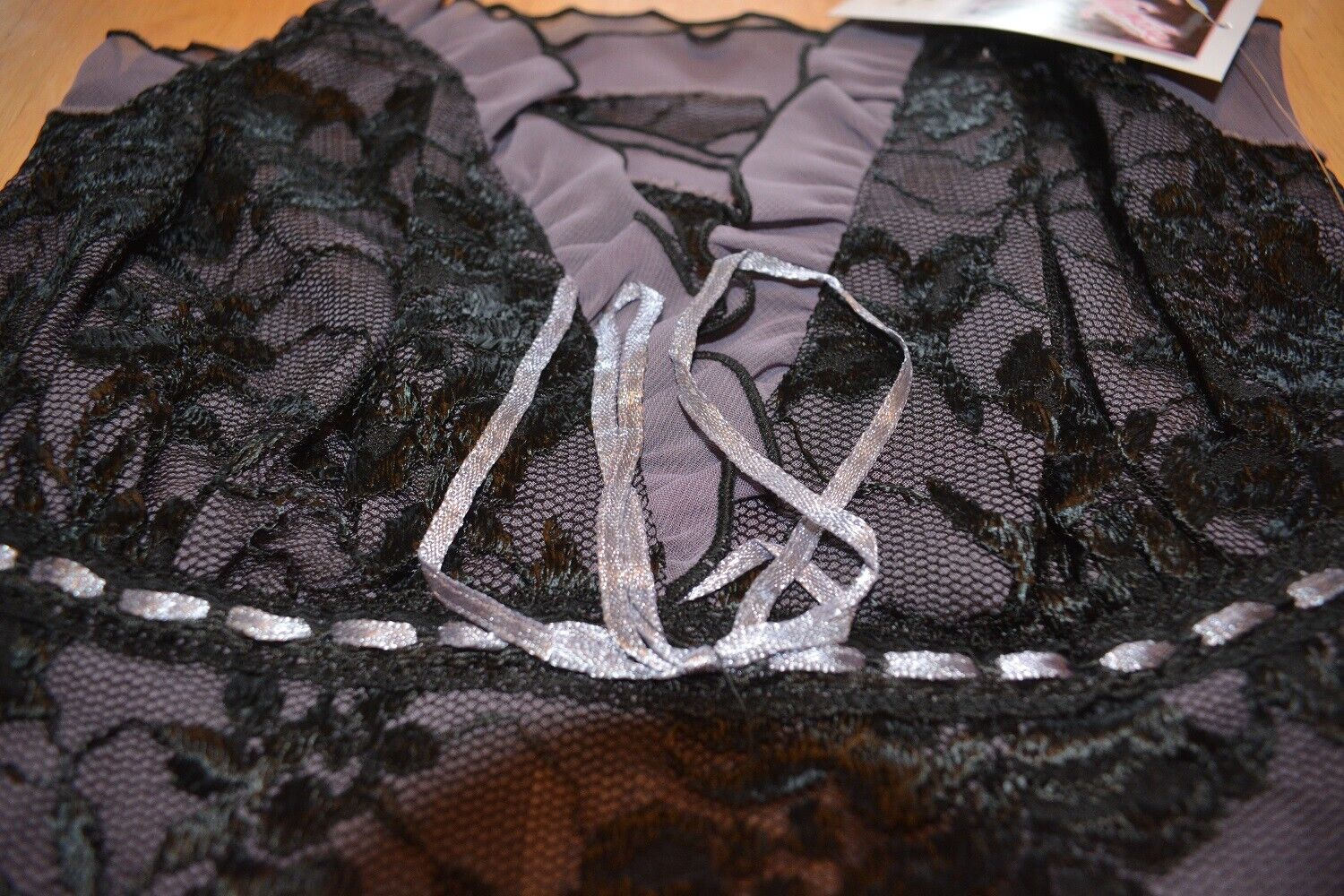 Brand New Lingerie VX Intimate Lilac / Black Babydoll + G-string Size Small 5156 VX78 Clothes, Shoes & Accessories:Women:Women's Clothing:Lingerie & Nightwear:Nightwear CasaFenix