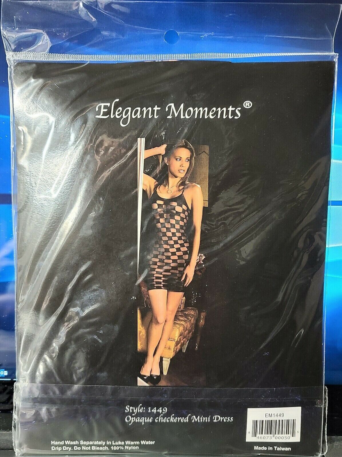 Brand New Elegant Moments Mini Dress See Through Square Panels One Size (1449) Clothes, Shoes & Accessories:Women:Women's Clothing:Lingerie & Nightwear:Nightwear CasaFenix