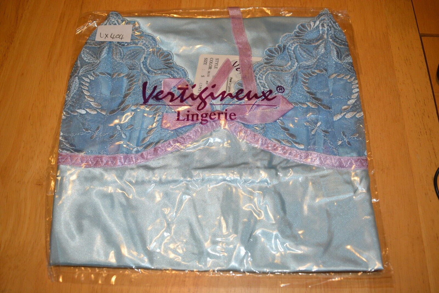 New Lingerie VX Intimate Blue Satin Babydoll With G-string Size Small 5075 Clothes, Shoes & Accessories:Women:Women's Clothing:Lingerie & Nightwear:Nightwear CasaFenix