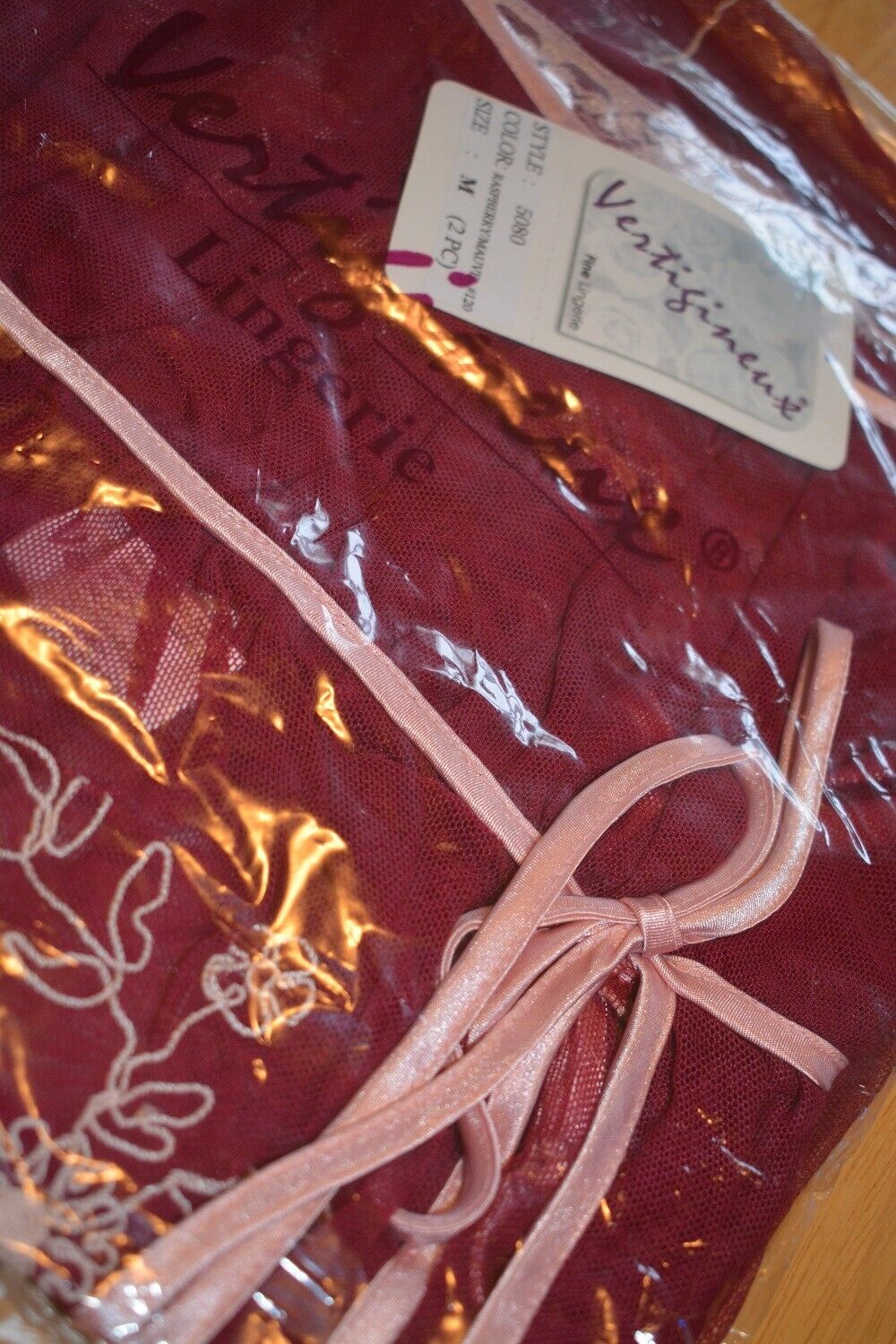 New VX Intimate Raspberry & Pink Sheer Babydoll + G-string Size Medium. 5080 Clothes, Shoes & Accessories:Women:Women's Clothing:Lingerie & Nightwear:Nightwear CasaFenix