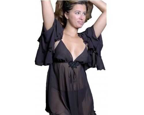 Brand New Lingerie VX Intimate Red Sheer Robe One Queen Size (3017) VX238 Clothes, Shoes & Accessories:Women:Women's Clothing:Lingerie & Nightwear:Nightwear CasaFenix