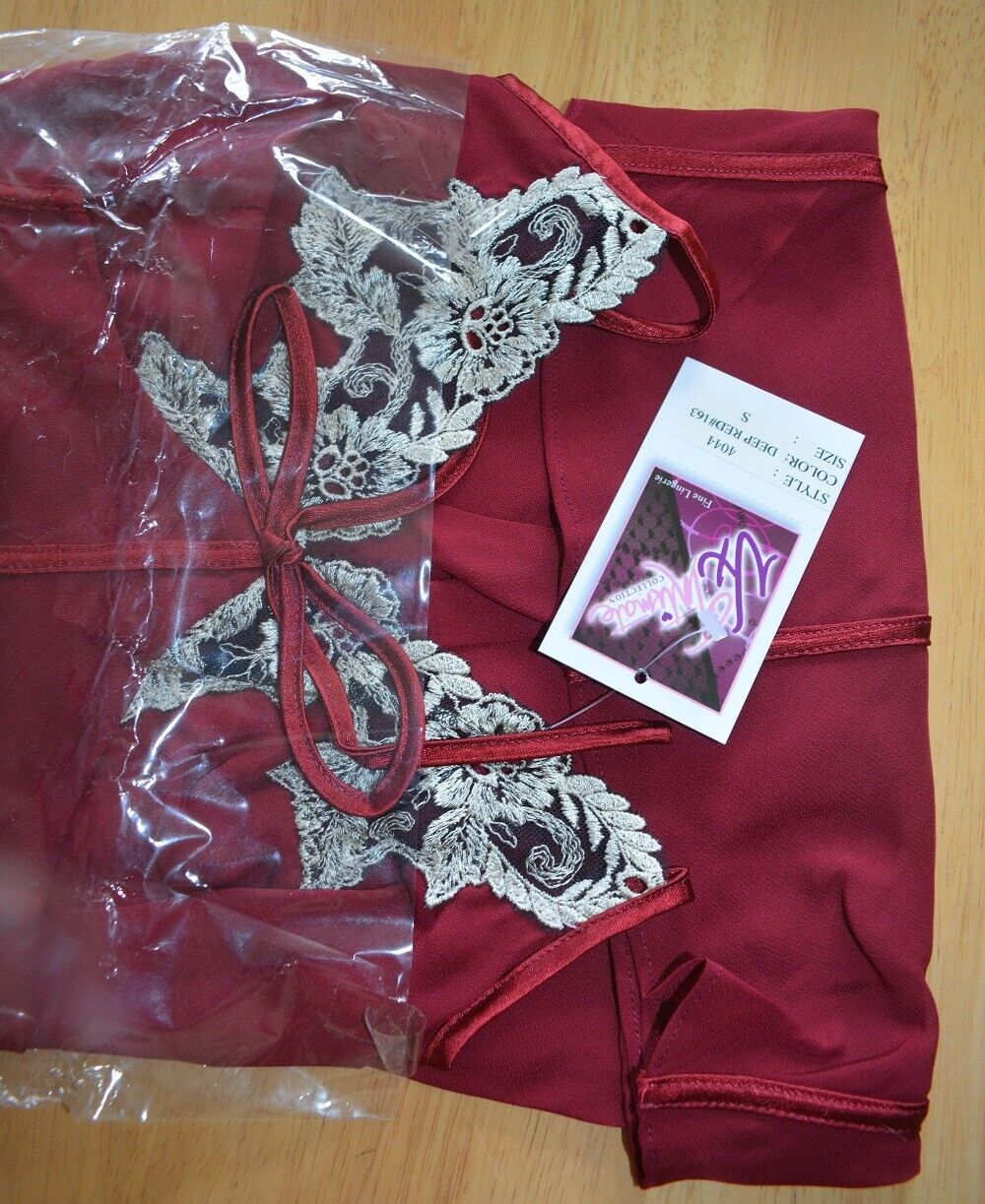 Brand New Lingerie VX Intimate Red Chemise Size Small. (4044) nightdress VX199 Clothes, Shoes & Accessories:Women:Women's Clothing:Lingerie & Nightwear:Nightwear CasaFenix