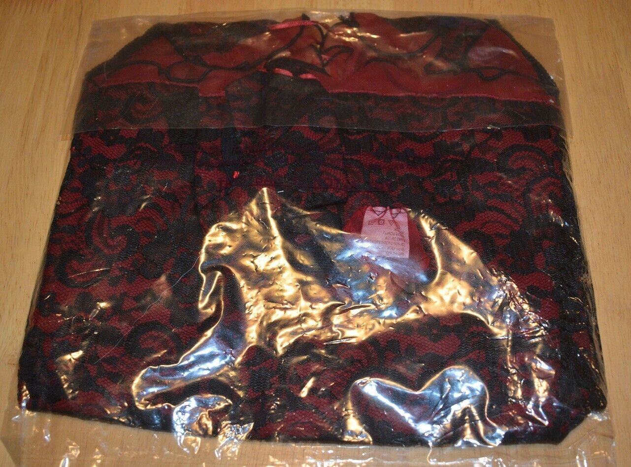 Brand New Lingerie VX Intimate Red / Black Babydoll + G-string Size Small 5156 VX215 Clothes, Shoes & Accessories:Women:Women's Clothing:Lingerie & Nightwear:Nightwear CasaFenix