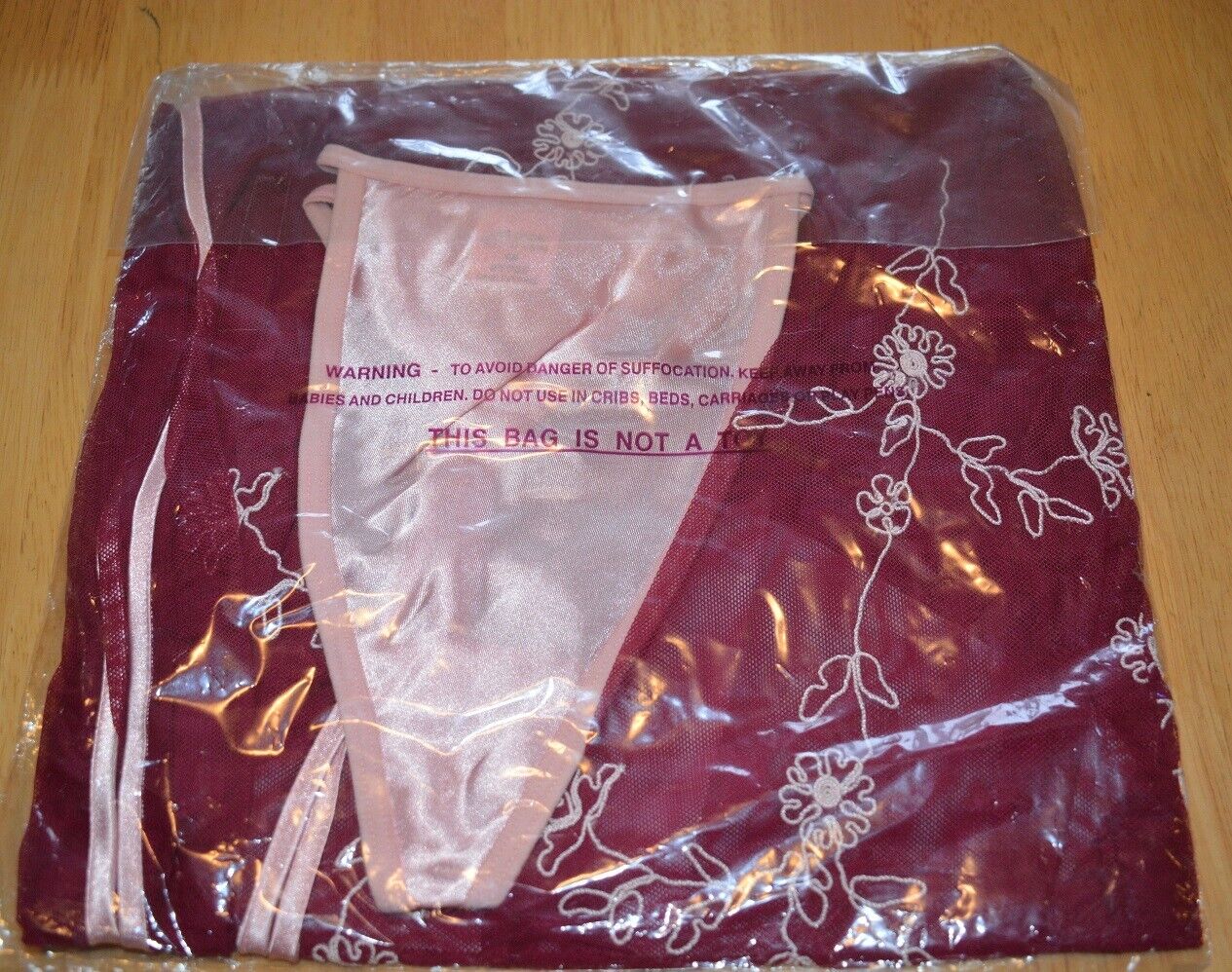 New VX Intimate Raspberry & Pink Sheer Babydoll + G-string Size Medium. 5080 Clothes, Shoes & Accessories:Women:Women's Clothing:Lingerie & Nightwear:Nightwear CasaFenix