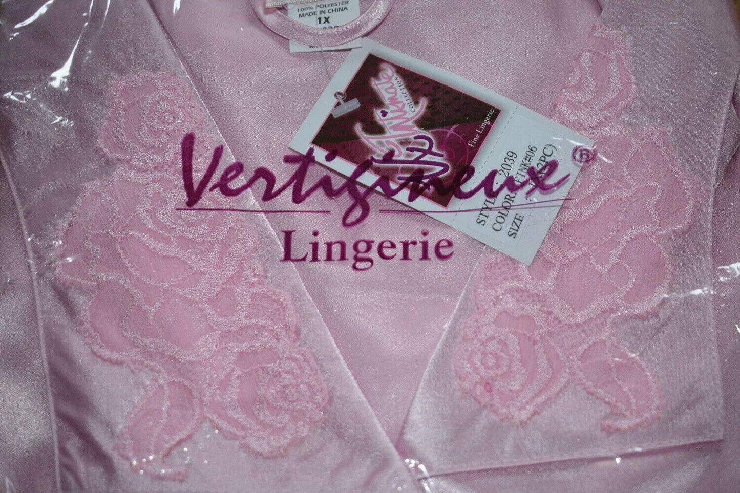 Brand New Lingerie VX Intimate Pink Soft Satin Feel Pajamas Size Small. (2039) Clothes, Shoes & Accessories:Women:Women's Clothing:Lingerie & Nightwear:Nightwear CasaFenix