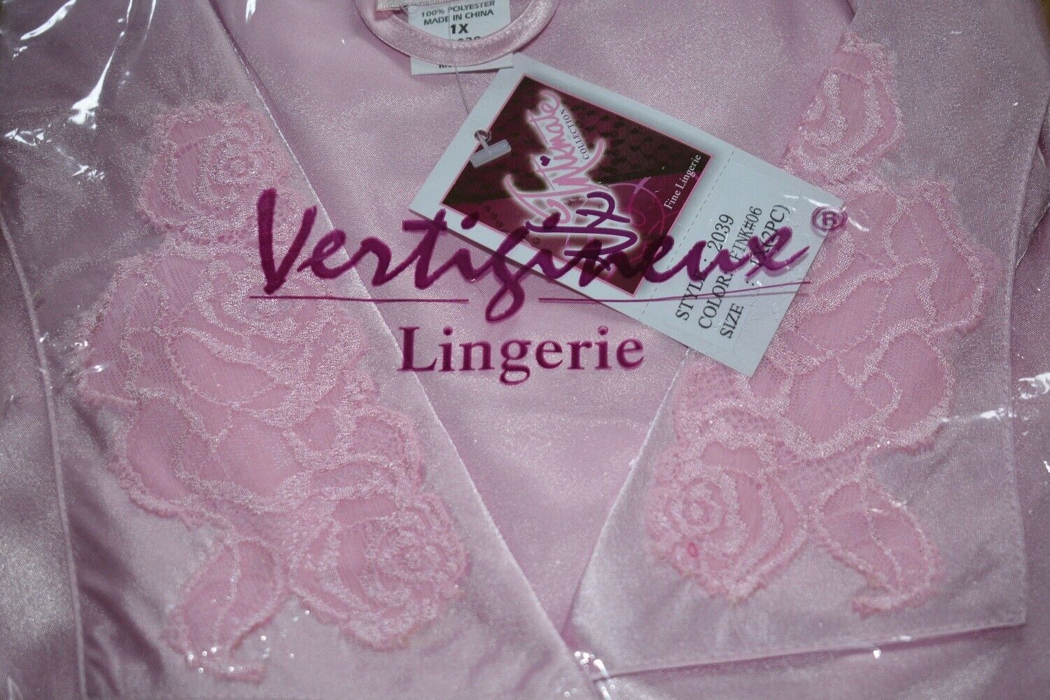 Brand New Lingerie VX Intimate Pink Soft Satin Feel Pajamas Size Small. (2039) Clothes, Shoes & Accessories:Women:Women's Clothing:Lingerie & Nightwear:Nightwear CasaFenix