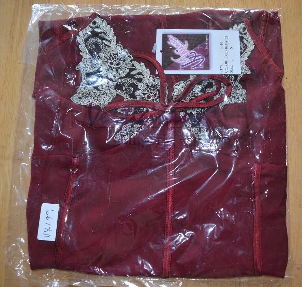 Brand New Lingerie VX Intimate Red Chemise Size Small. (4044) nightdress VX199 Clothes, Shoes & Accessories:Women:Women's Clothing:Lingerie & Nightwear:Nightwear CasaFenix