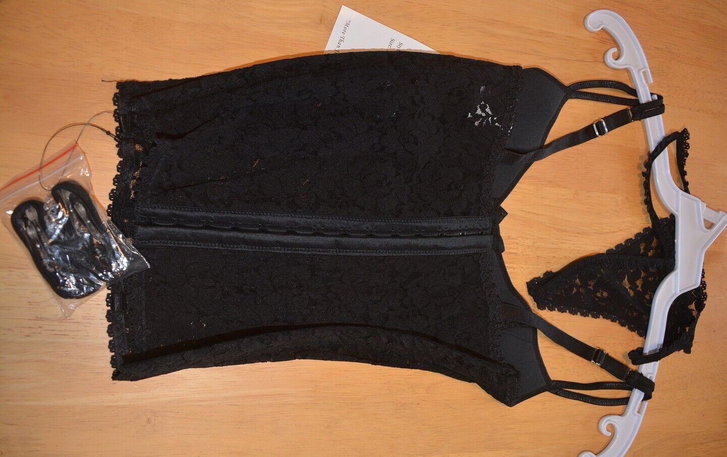 Elegant Moments Boned Underwire Stretch Lace Bustier (4875) Black Size 36 Medium Clothes, Shoes & Accessories:Women:Women's Clothing:Lingerie & Nightwear:Basques & Corsets CasaFenix
