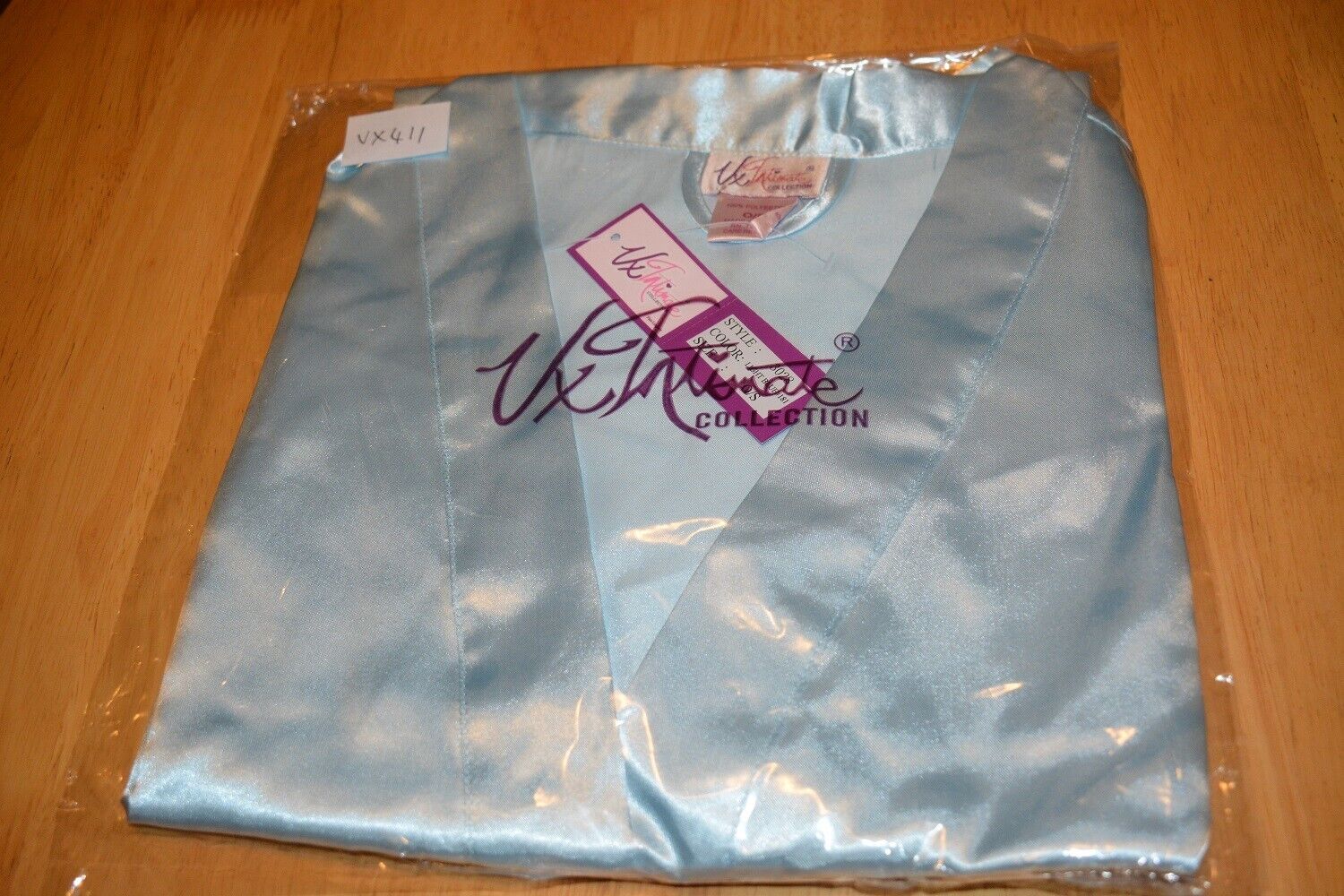 Brand New Sexy Lingerie VX Intimate Light Blue Satin Robe One Queen Size (3028) Clothes, Shoes & Accessories:Women:Women's Clothing:Lingerie & Nightwear:Nightwear CasaFenix