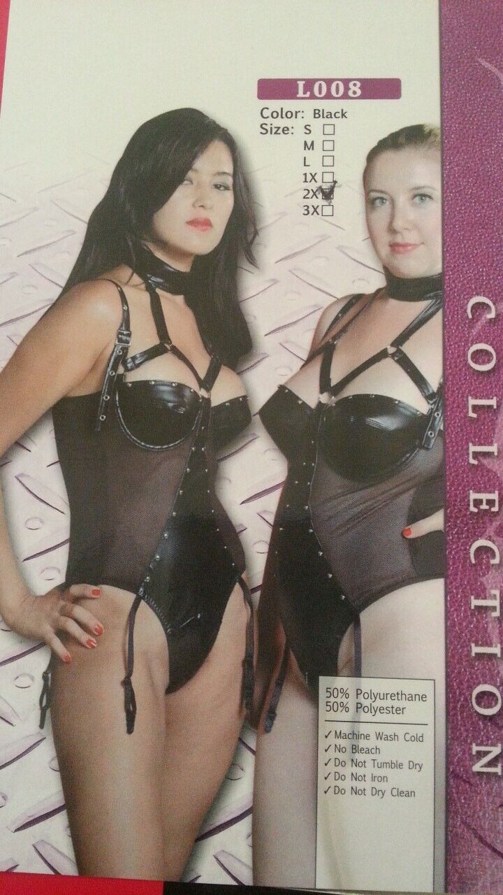 Sexy BDSM Crotchless Black Faux Leather Underwire Bra Teddy Size: Medium (L008) Clothes, Shoes & Accessories:Specialty:Erotic Clothing:Women's Underwear:Bodies & Catsuits CasaFenix
