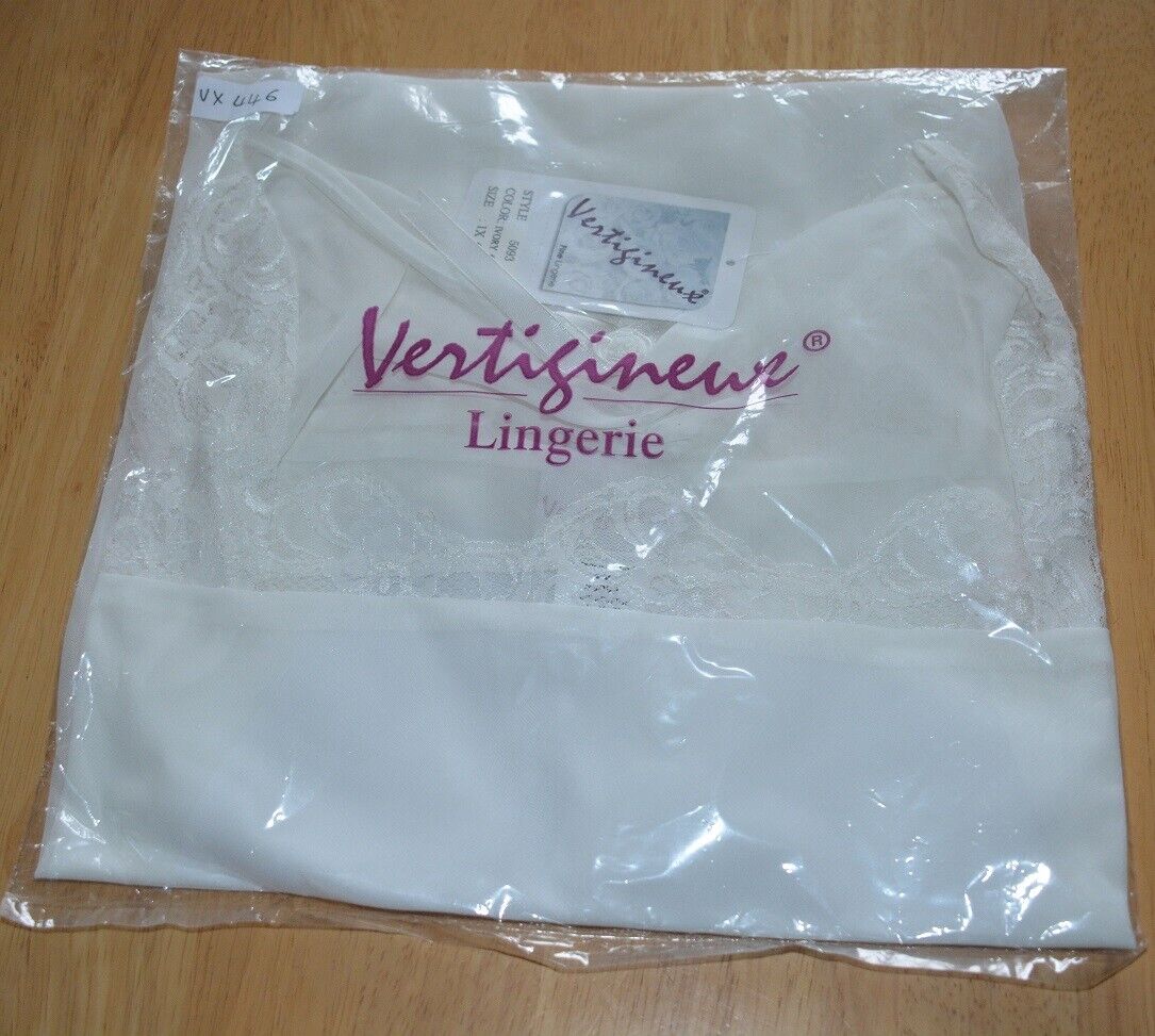 New VX Intimate Ivory Chiffon & Lace Babydoll + G-String (5093). Size Small Clothes, Shoes & Accessories:Women:Women's Clothing:Lingerie & Nightwear:Nightwear CasaFenix