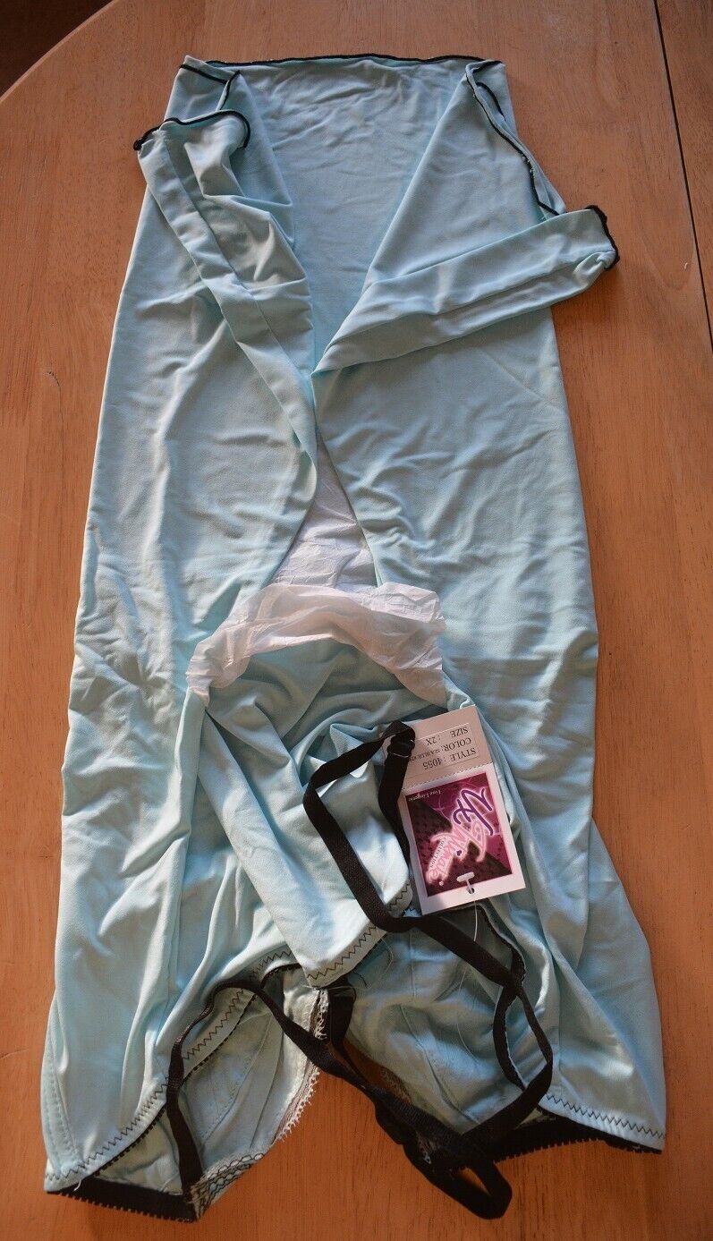 Brand New VX Intimate Blue Chemise Size Large. Sexy Wired Bra  (4055) Clothes, Shoes & Accessories:Women:Women's Clothing:Lingerie & Nightwear:Nightwear CasaFenix