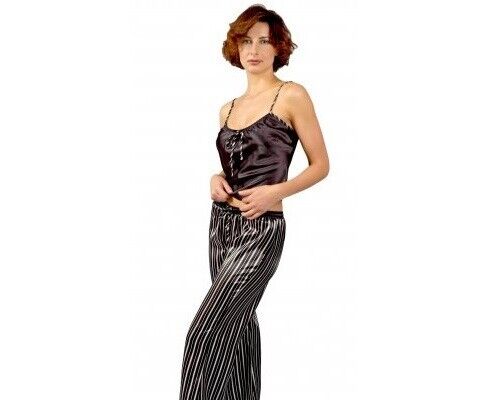 Brand New Lingerie VX Intimate Striped Black Pajamas Size Small. (2032) VX213 Clothes, Shoes & Accessories:Women:Women's Clothing:Lingerie & Nightwear:Nightwear CasaFenix