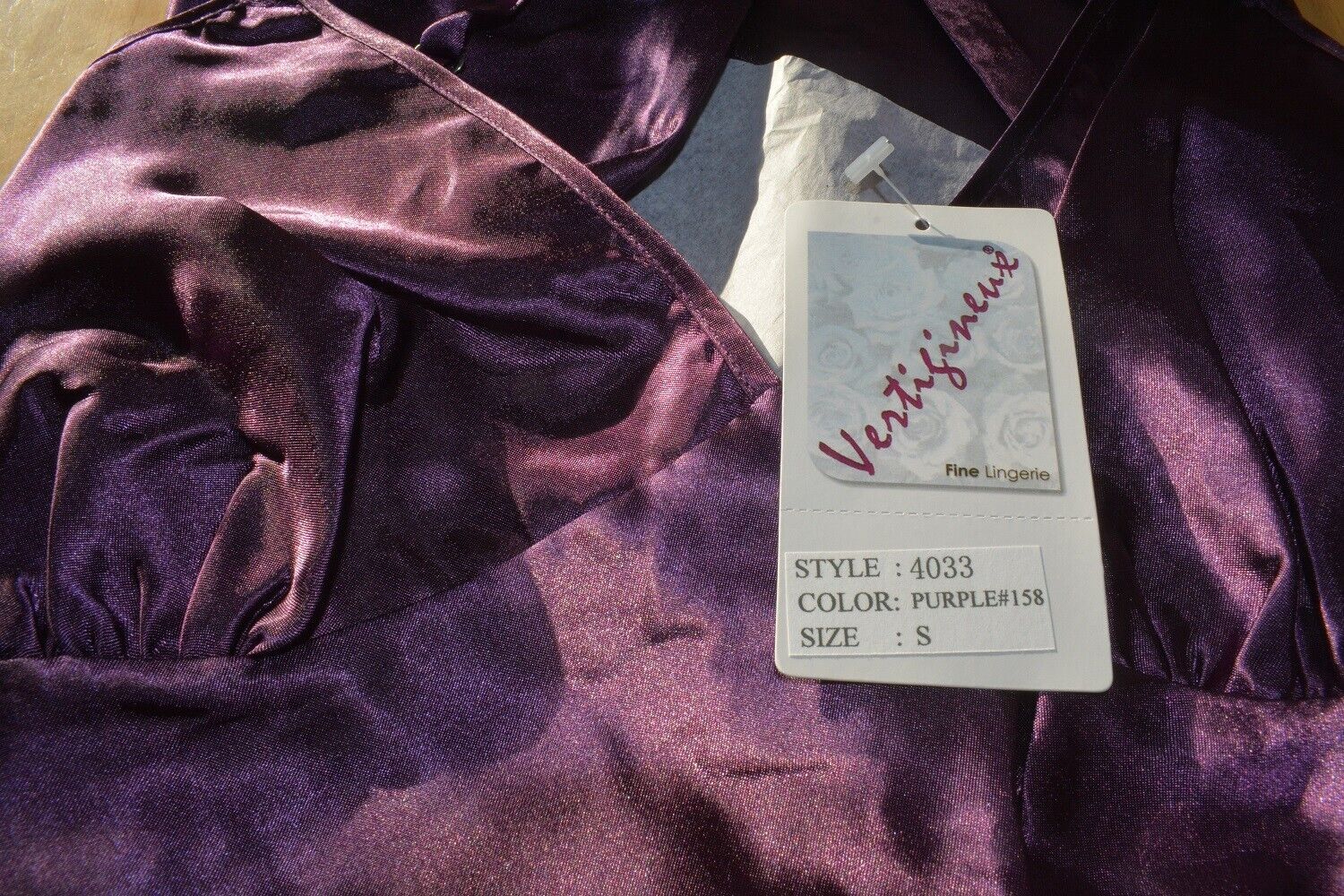New Lingerie VX Intimate Purple Chemise Metal Moon & Stars Accents Sz Large 4033 VX231 VX278 Clothes, Shoes & Accessories:Women:Women's Clothing:Lingerie & Nightwear:Nightwear CasaFenix