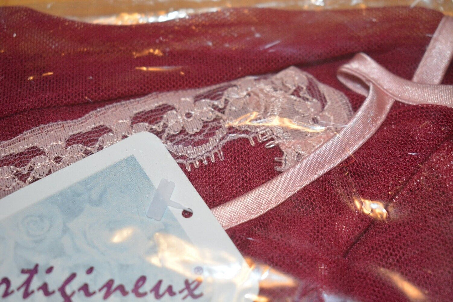 New VX Intimate Raspberry & Pink Sheer Babydoll + G-string Size Medium. 5080 Clothes, Shoes & Accessories:Women:Women's Clothing:Lingerie & Nightwear:Nightwear CasaFenix
