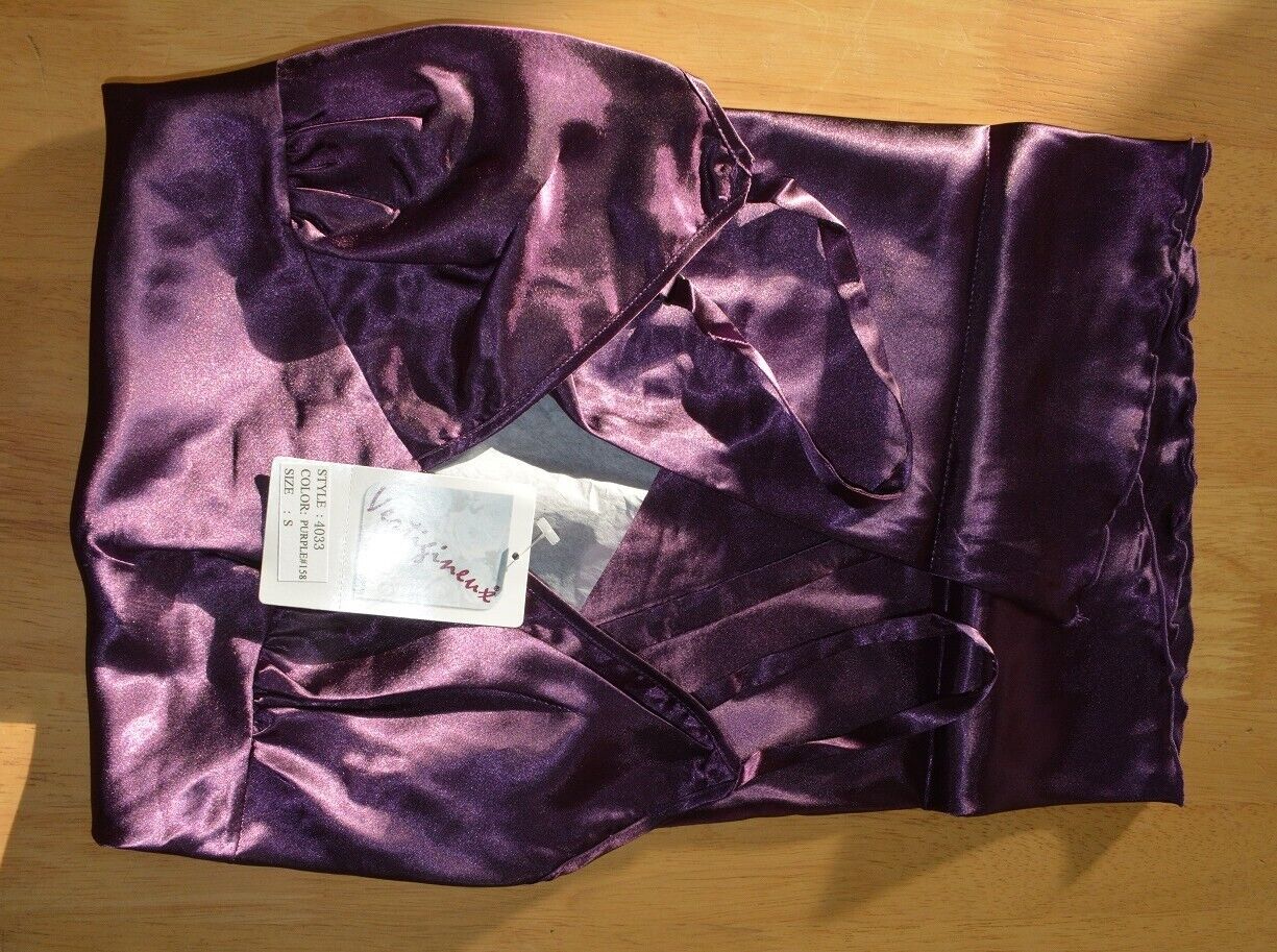 New Lingerie VX Intimate Purple Chemise Metal Moon & Stars Accents Sz Large 4033 VX231 VX278 Clothes, Shoes & Accessories:Women:Women's Clothing:Lingerie & Nightwear:Nightwear CasaFenix